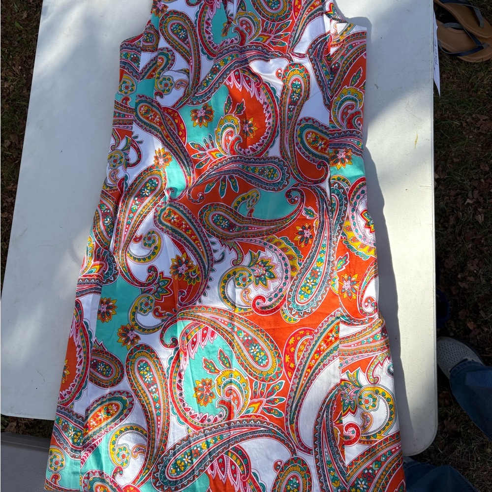 Anne Klein Multicolor Paisley Midi Dress